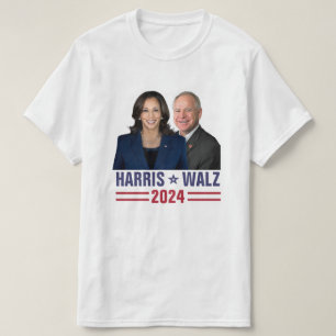 Camiseta Kamala Harris Tim Walz 2024 Vicefotos del presiden