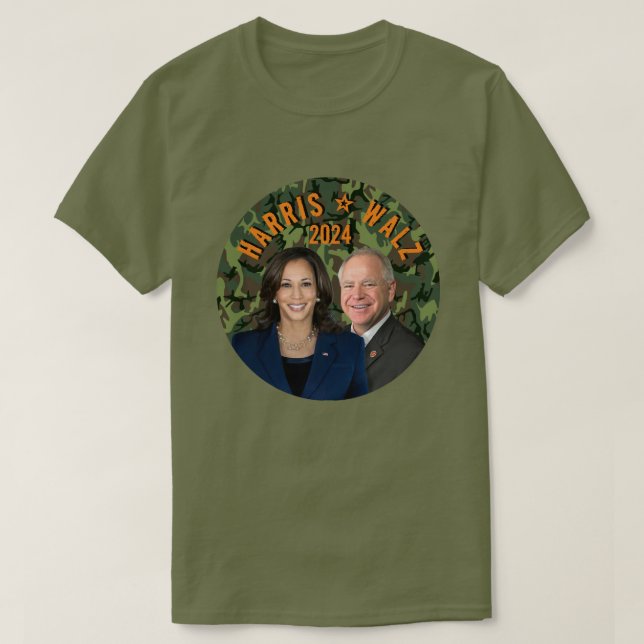 Camiseta Kamala Harris Tim Walz presidente vicepresidente F (Diseño del anverso)