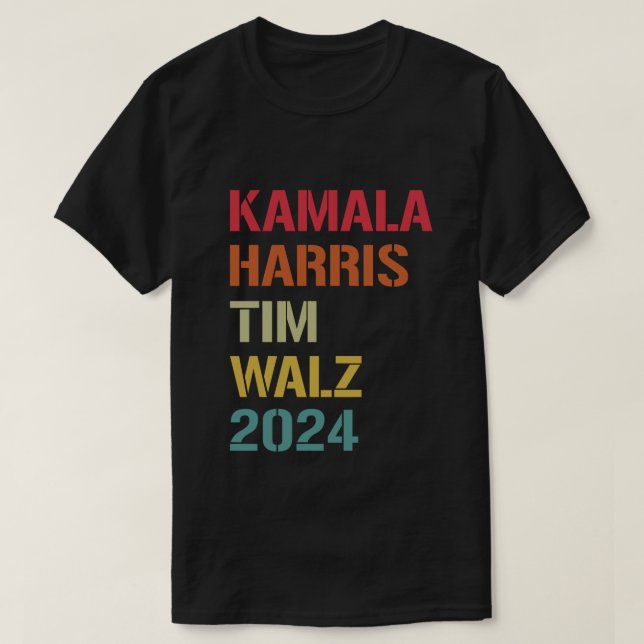 Camiseta Kamala Harris Tim Walz Waltz, Democracia electoral (Diseño del anverso)