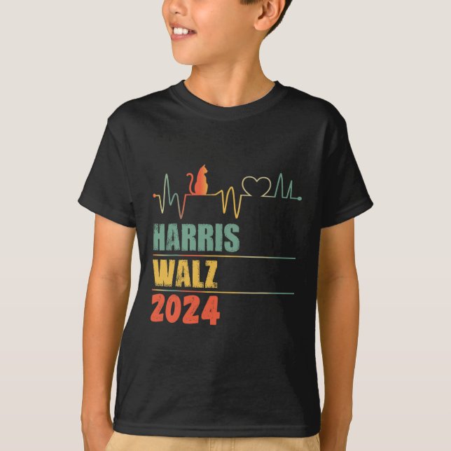 Camiseta Kamala Harris Tim Walz Waltz Harris Walz Waltz 202 (Anverso)