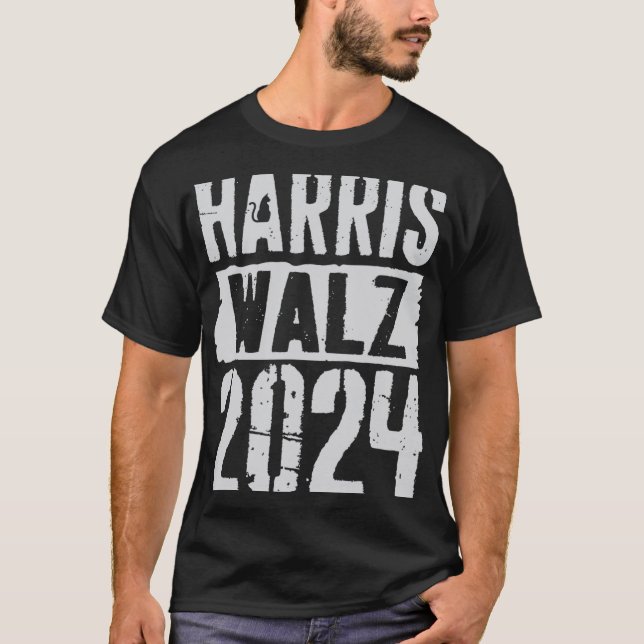 Camiseta Kamala Harris Tim Walz Waltz Harris Walz Waltz 202 (Anverso)