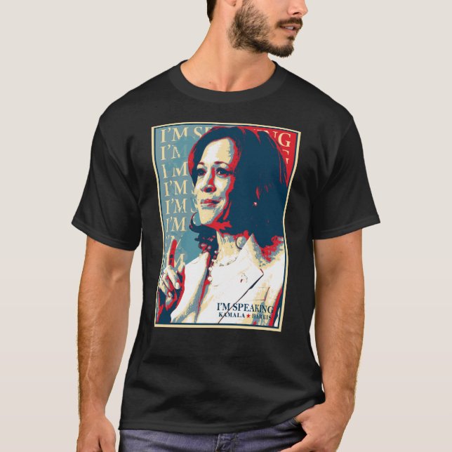 Camiseta Kamala Harris Voy a hablar sobre las elecciones pr (Anverso)