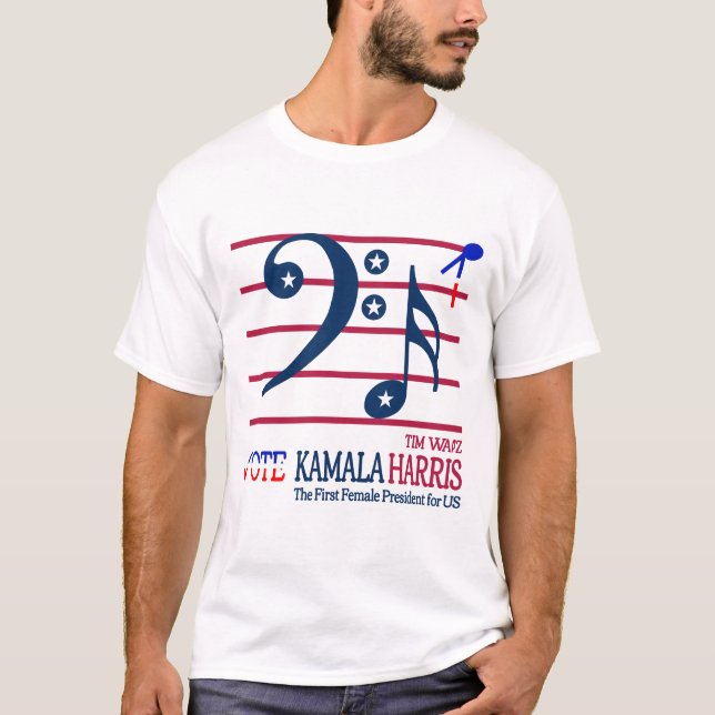 Camiseta Kamala Harris y Tim Walz (Anverso)