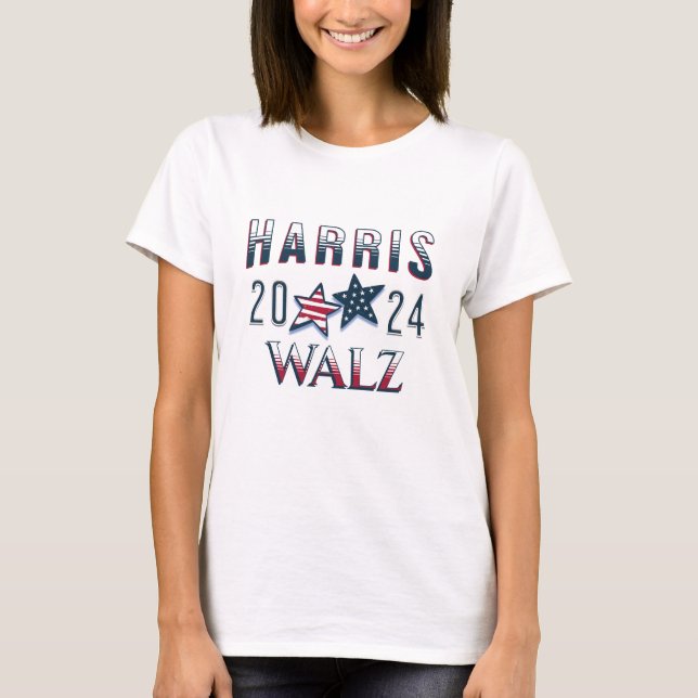 Camiseta Kamala Harris y Tim Walz 2024 (Anverso)