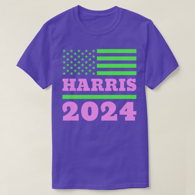 Camiseta Kamala para 2024 Colores vibrantes AKA (Diseño del anverso)