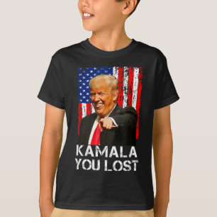 Camiseta Kamala Perdiste A Funny Trump Riéndose De Kamala H