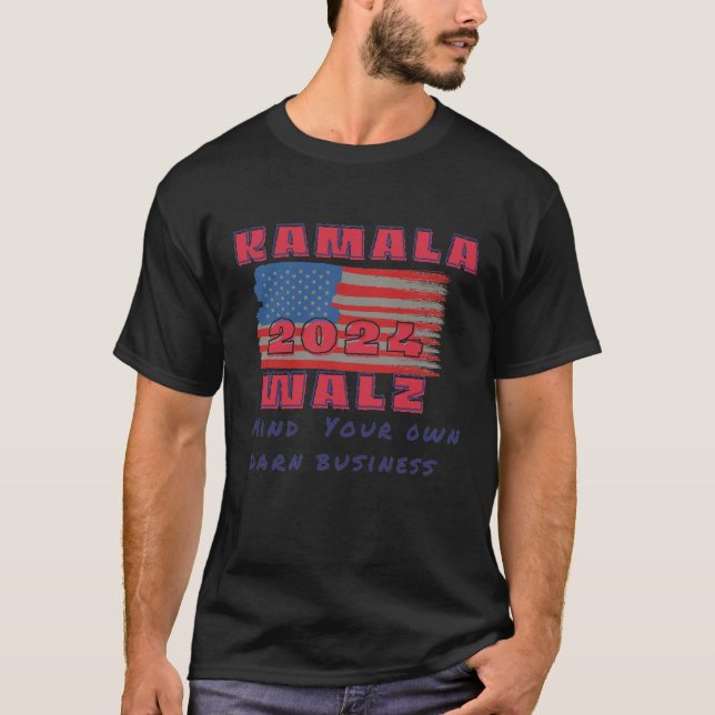 Camiseta Kamala piensa en tus propias oscuras elecciones de (Anverso)