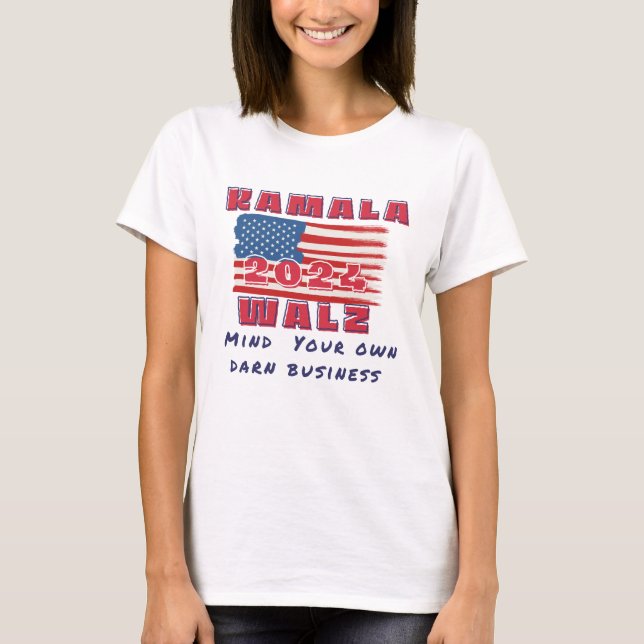 Camiseta Kamala piensa en tus propias oscuras elecciones de (Anverso)
