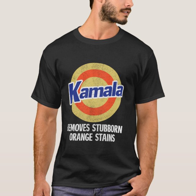 Camiseta Kamala retira a Naranja testaruda Stains Kamala Ha (Anverso)