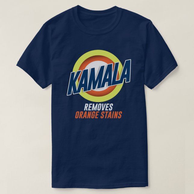 Camiseta Kamala retira Naranja Stains (Diseño del anverso)