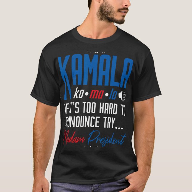 Camiseta Kamala si es muy difícil de predecir, juzgue a la  (Anverso)