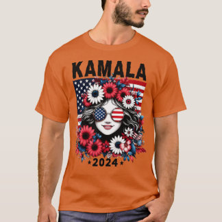 Camiseta Kamala Vintage Floral Primera Mujer 1