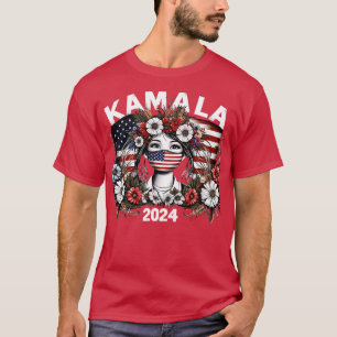Camiseta Kamala Vintage Floral Primera Mujer 2