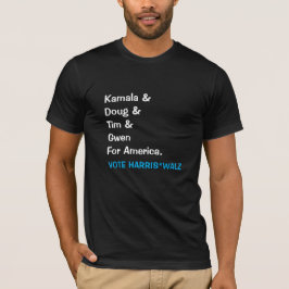 Camiseta Kamala y Doug y Tim y Gwen por América