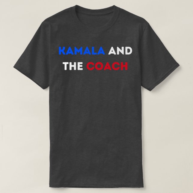 Camiseta kamala y el entrenador 2024 TShirt 2 (Diseño del anverso)