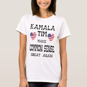 Camiseta Kamala Y Tim - Que El Sentido Común Sea Grande De