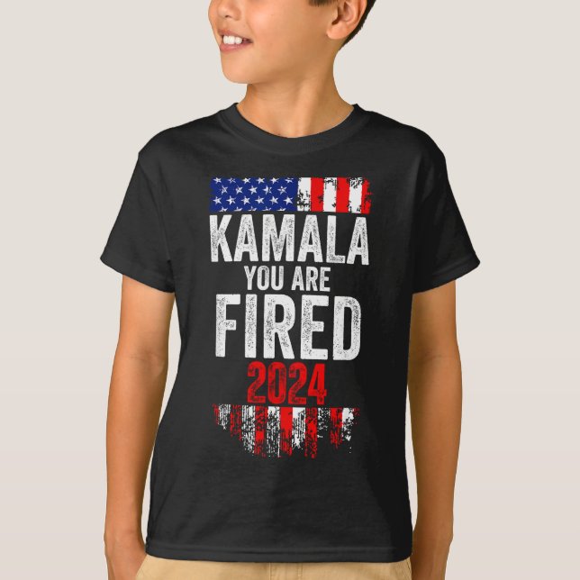 Camiseta Kamala You're Fired Funny Anti Kamala Harris Elect (Anverso)