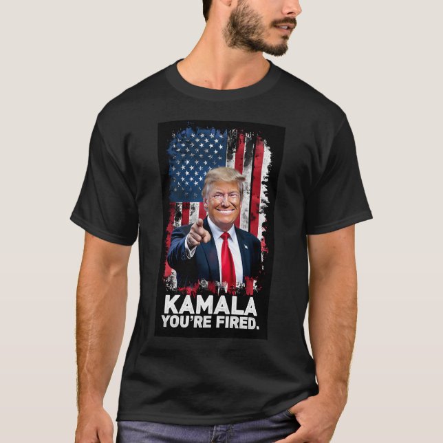 Camiseta Kamala You'Re Fired 	 Get Over It Trump (Anverso)