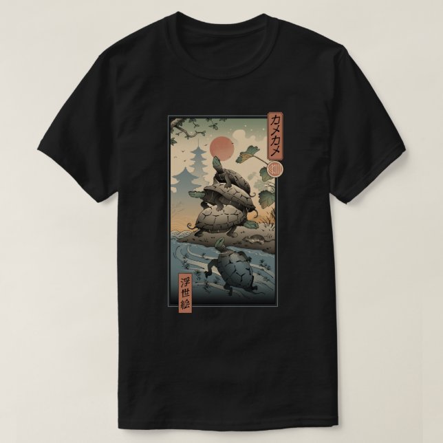 Camiseta Kame Kame Ukiyoe (Diseño del anverso)