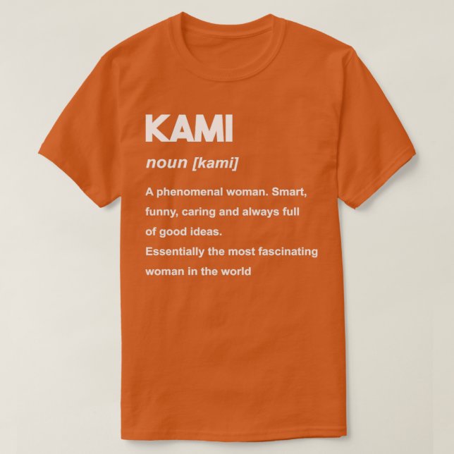 Camiseta Kami (Diseño del anverso)
