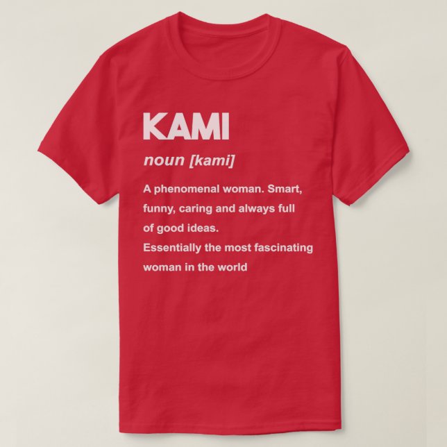 Camiseta Kami 10 (Diseño del anverso)