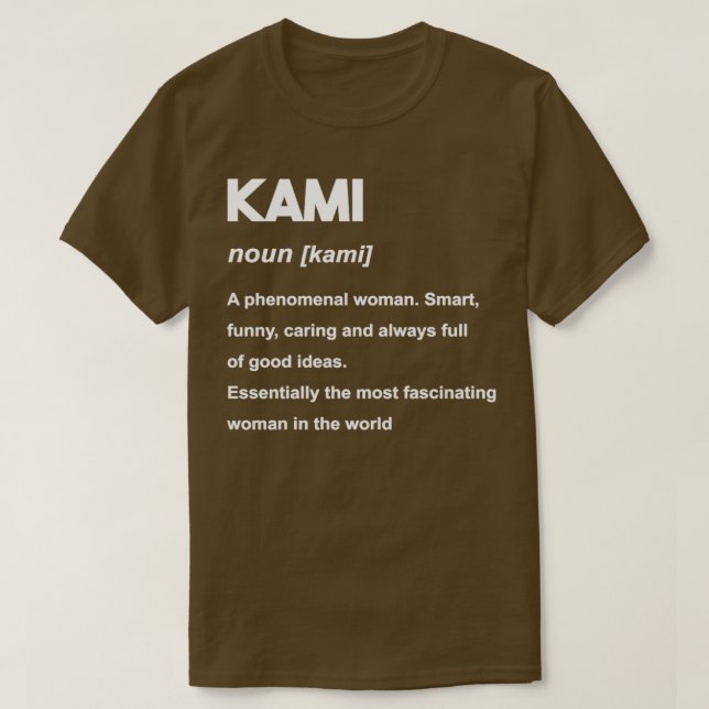 Camiseta Kami 11 (Diseño del anverso)