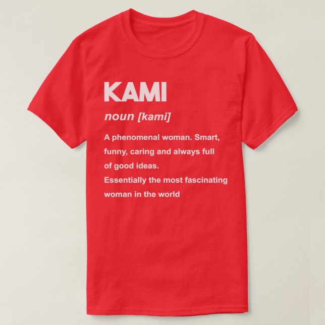 Camiseta Kami 25 (Diseño del anverso)