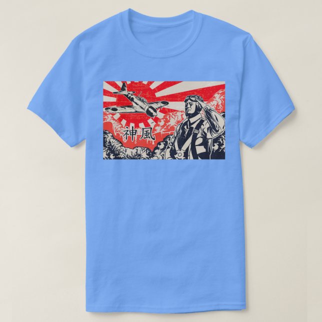 Camiseta Kamikaze A6M Zero  (Diseño del anverso)
