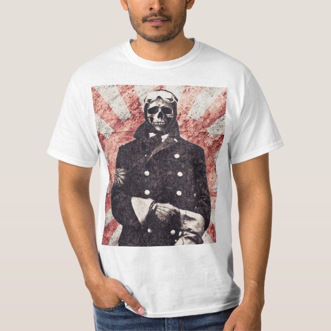 Camiseta Kamikaze del cráneo (Anverso)