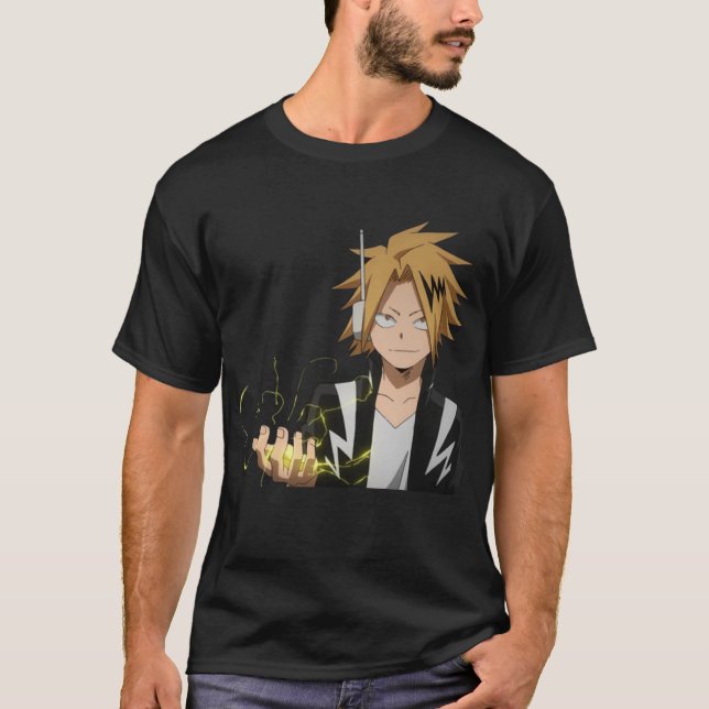Camiseta Kaminari Denki meme anime managa (Anverso)