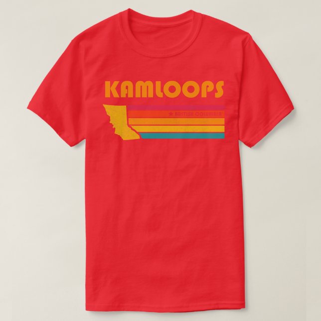 Camiseta Kamloops British Columbia Canada Vintage Distreses (Diseño del anverso)