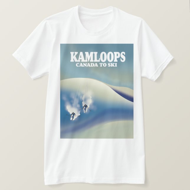 Camiseta Kamloops Canadá para esquiar (Anverso del diseño)