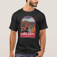 Kamloops Canada Travel Art Vintage