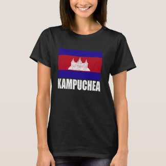 Camiseta Kampuchea Flag Grunge Vintage Souvenir Camboya