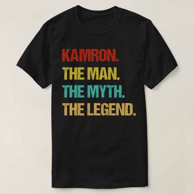 Camiseta Kamron El Hombre El Mito La Leyenda Pullover (Diseño del anverso)