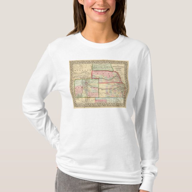 Camiseta Kan, pico, mapa de Colo de Mitchell (Anverso)