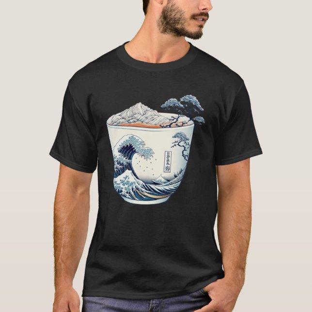 Camiseta Kanagawa Tea Cup  A that Takes You to Okinawa (Anverso)