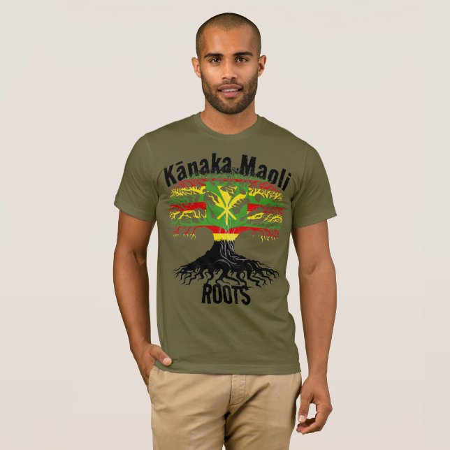 Camiseta Kānaka Maoli ROOTS (Anverso completo)