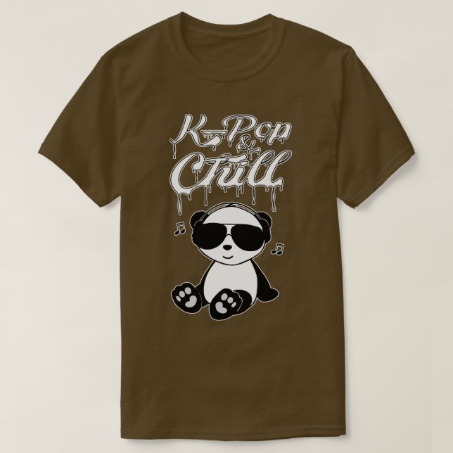 Camiseta Kand Chill Cute Kawaii Panda (Diseño del anverso)