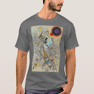 Camiseta Kandinsky Abstracto Expressionista gris oscuro
