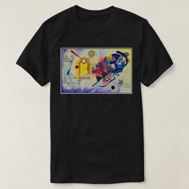 Camiseta Kandinsky amarillo rojoazul (Diseño del anverso)