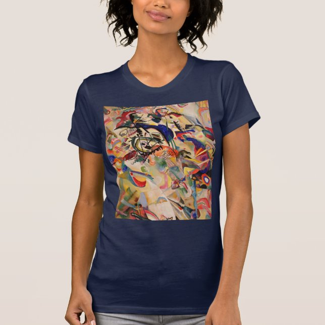 Camiseta Kandinsky Arte de pintura abstracta moderna (Anverso)