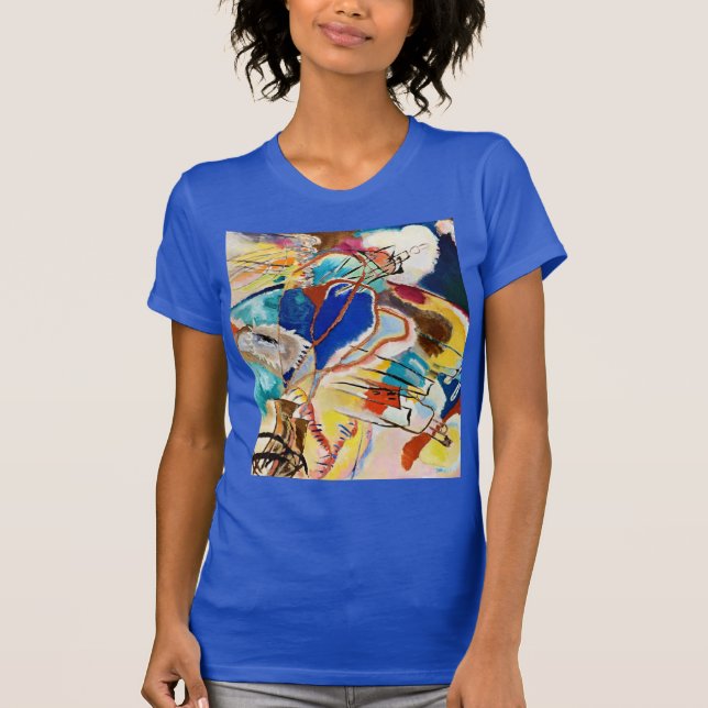 Camiseta Kandinsky Arte de pintura abstracta moderna (Anverso)