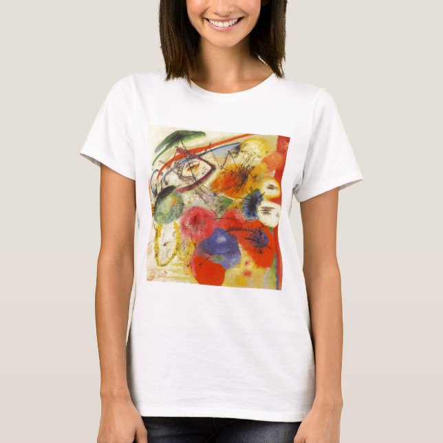 Camiseta Kandinsky Black Strokes Resumen de pintura (Anverso)