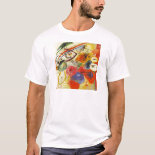 Camiseta Kandinsky Black Strokes Resumen de pintura