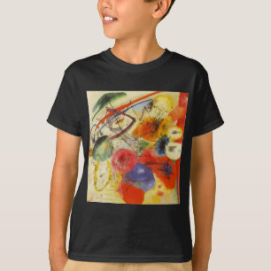 Camiseta Kandinsky Black Strokes Resumen de pintura