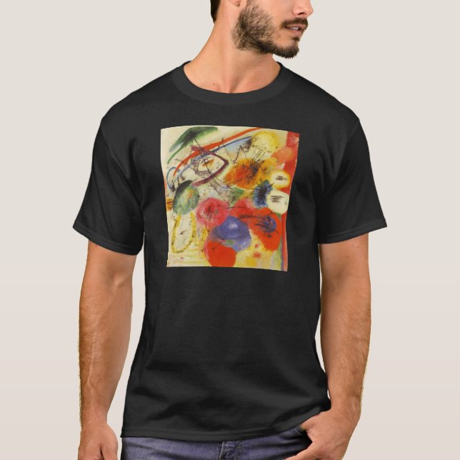 Camiseta Kandinsky Black Strokes Resumen de pintura (Anverso)