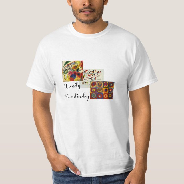 Camiseta Kandinsky - Collage de su obra de arte (Anverso)