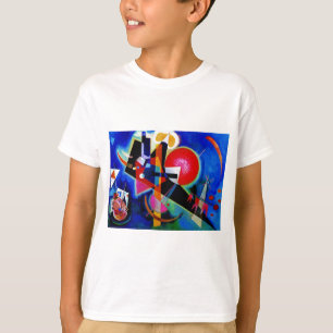 Camiseta Kandinsky con pintura abstracta azul