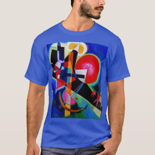 Camiseta Kandinsky en Blue Abstract Pintando Profunda Reale